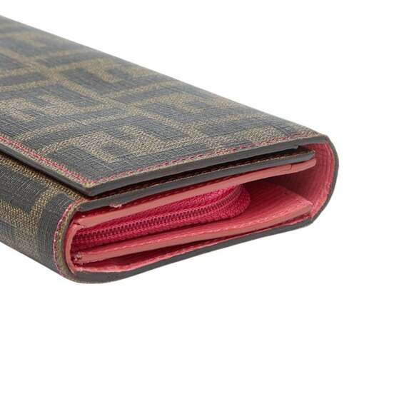 Fendi Zucca Tri-fold Wallet 8M0065 Brown Leather Women's FENDI - Picture 4 of 11
